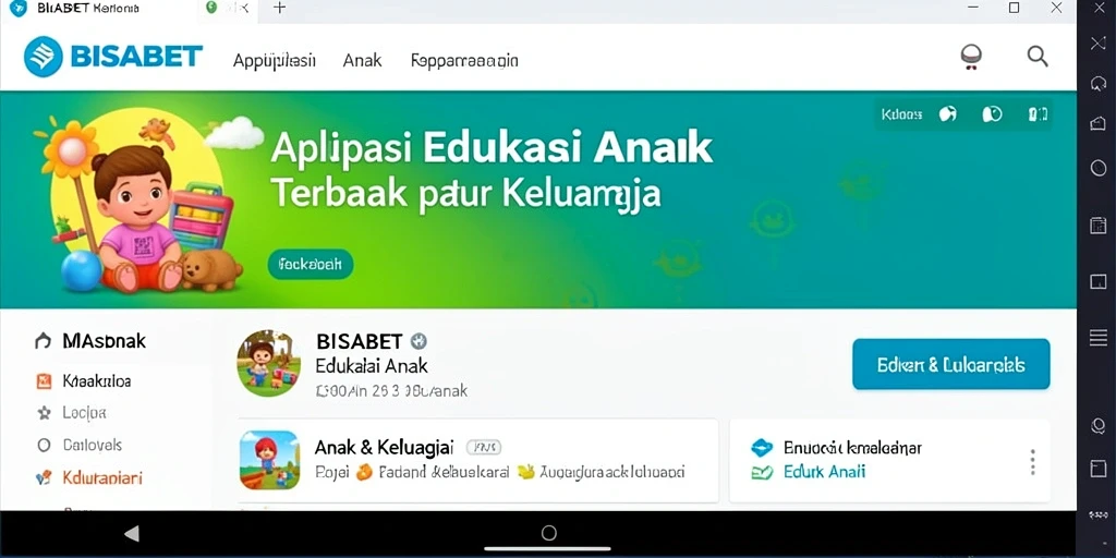Antarmuka interaktif BISABET untuk edukasi anak-anak