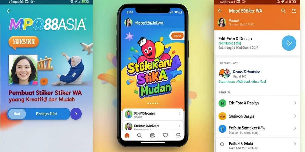 Antarmuka MPO88ASIA menampilkan berbagai opsi edit untuk stiker WA.