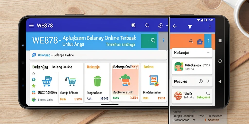 Antarmuka aplikasi WE878 yang menarik dan mudah digunakan.